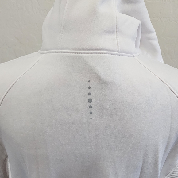 Women's Tek Gear Hooded Mixed Media White Jacket CHOOSE SIZE - Picture 7 of 16